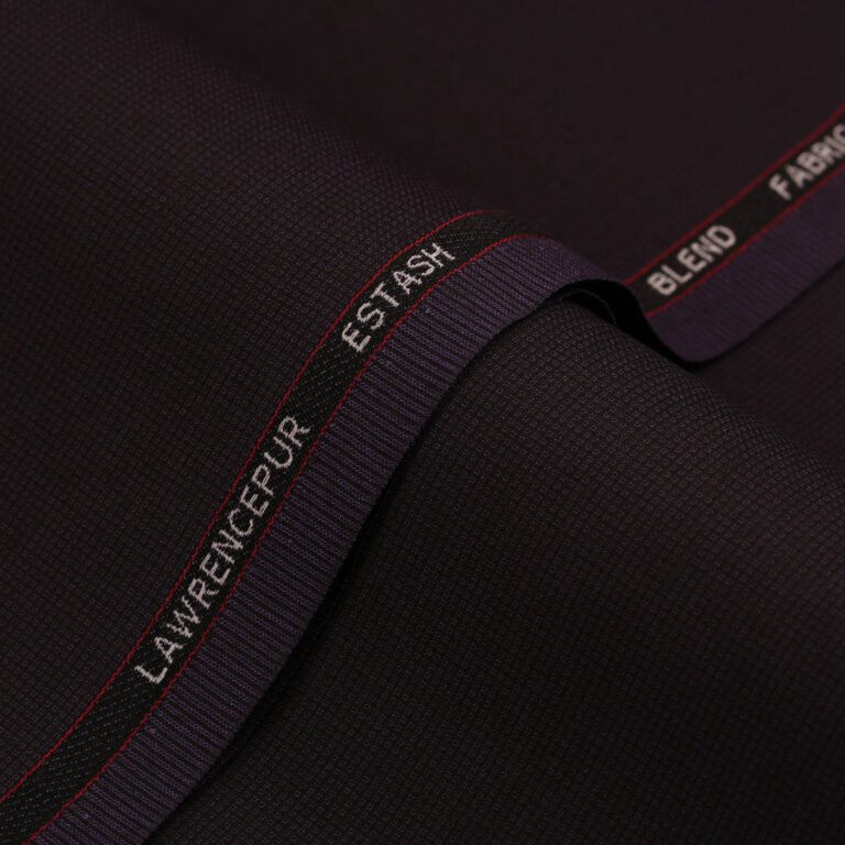 Dobby Textured-Plum, Wool Blend, Estash Suiting Fabric - Image 1