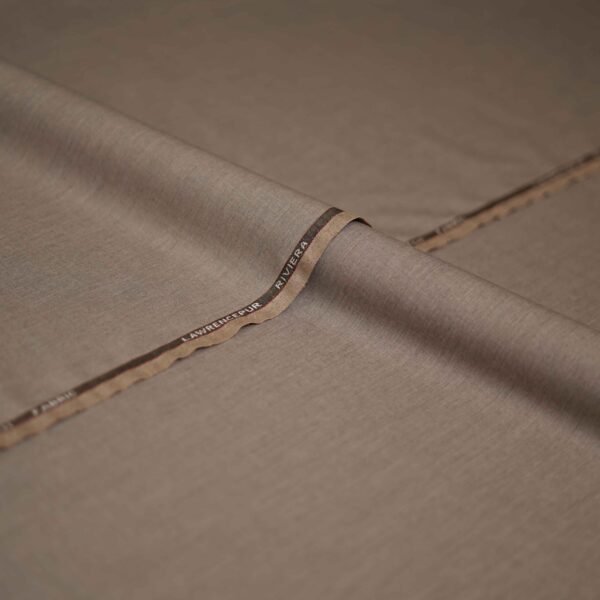 Light Brown Plain Riviera Suiting Fabric