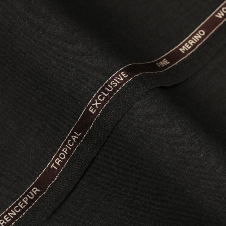 Plain-Charcoal Grey, Wool Blend, Tropical Exclusive Suiting Fabric - Image 1