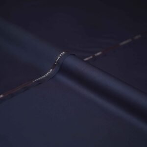 Navy Blue Plain Lannette Suiting Fabric
