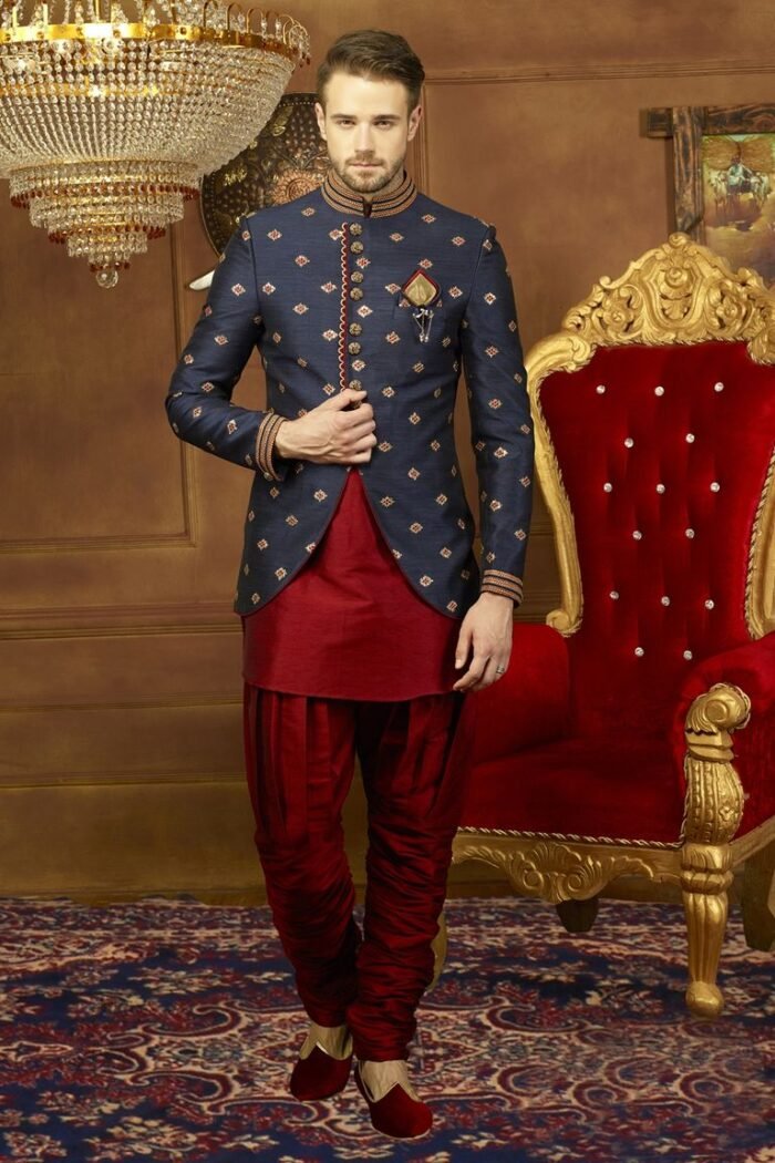 3 Piece Jodhpuri Amazing Look Indo Western Sherwani - Image 1
