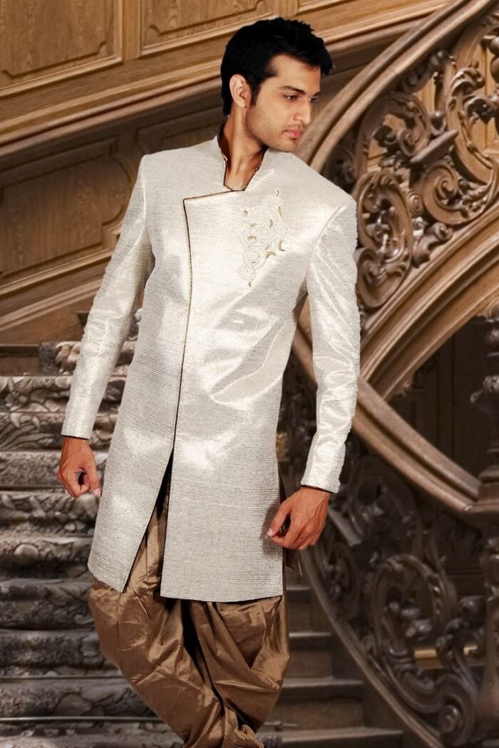 Abstemious Beige Indowestern Sherwani BL1022 - Image 1
