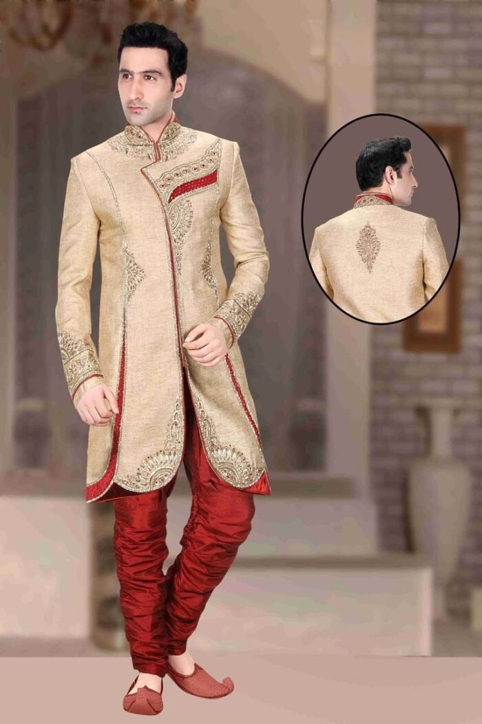 Amazing Brown Color Sherwanifor Wedding - Image 1