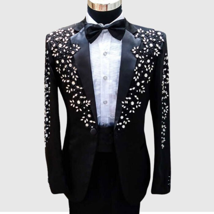 Black British Morning Suit for Men - Image 1