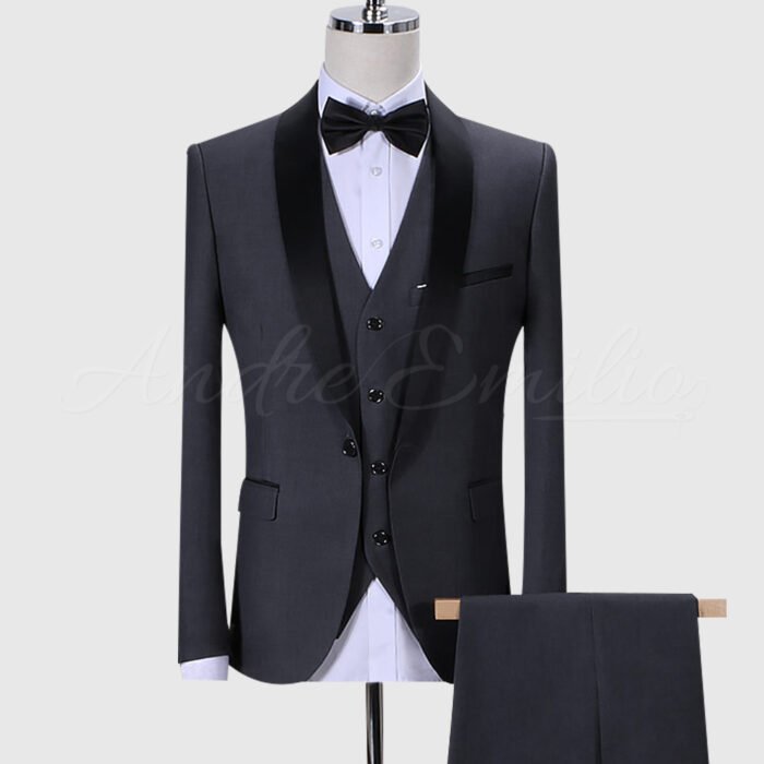 Dark Gray Tuxedo for Wedding - Image 1