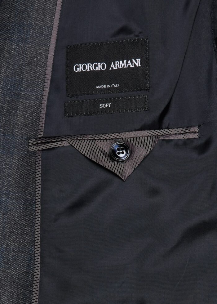 Men's Blurred Plaid G Line Two-Piece Suit - Image 7