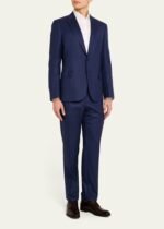 Men's Brunico Tonal Striped Suit - Image 2