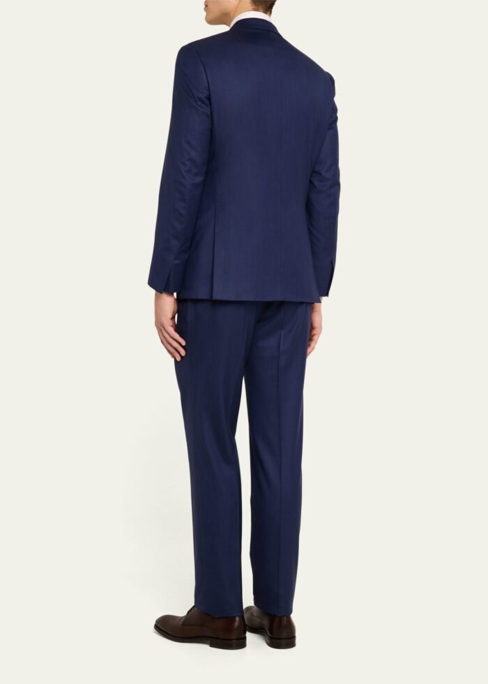 Men's Brunico Tonal Striped Suit - Image 3