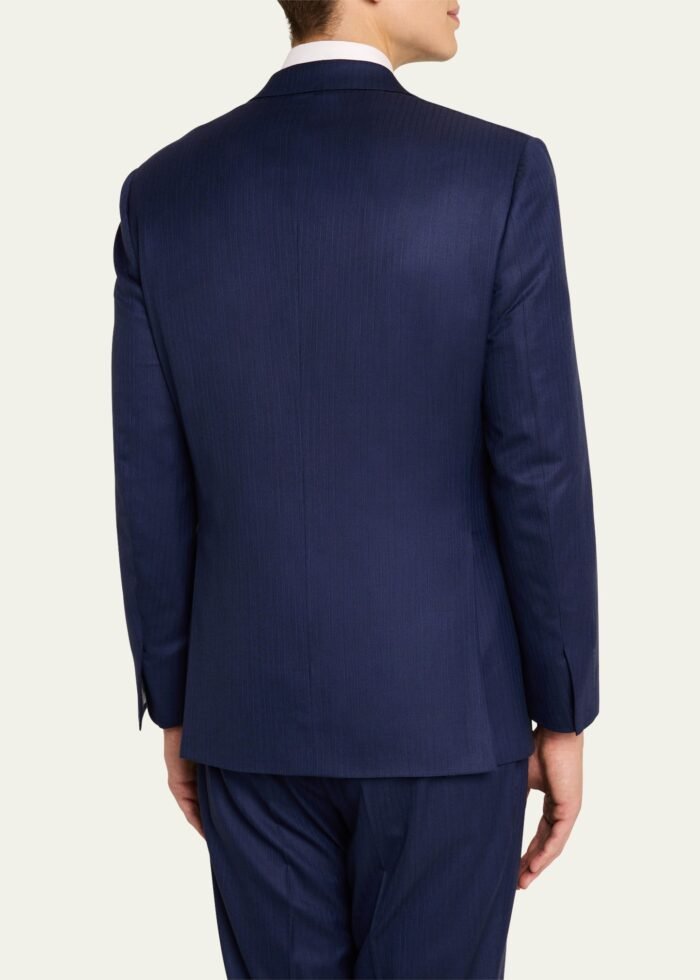 Men's Brunico Tonal Striped Suit - Image 5