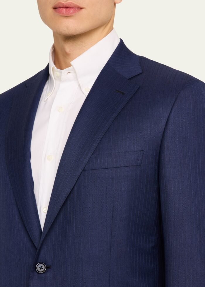 Men's Brunico Tonal Striped Suit - Image 6