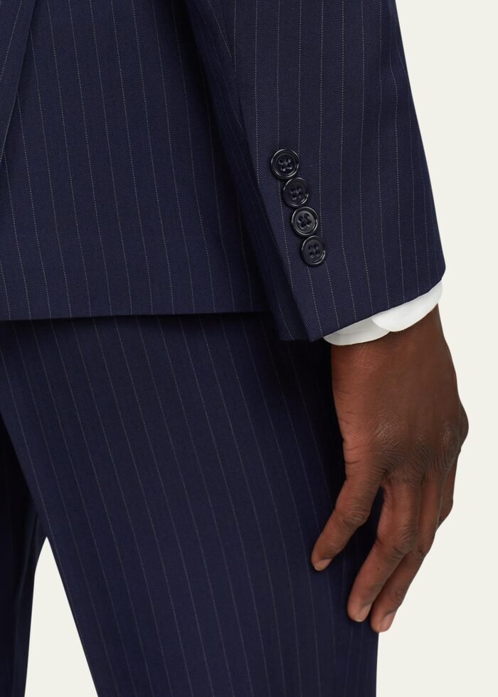 Men's Kent Hand-Tailored Pinstripe Suit - Image 5