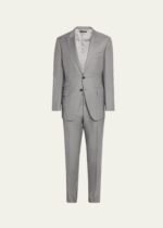 Men's Modern Fit Sharkskin Suit
