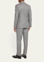 Men's Modern Fit Sharkskin Suit - Image 3