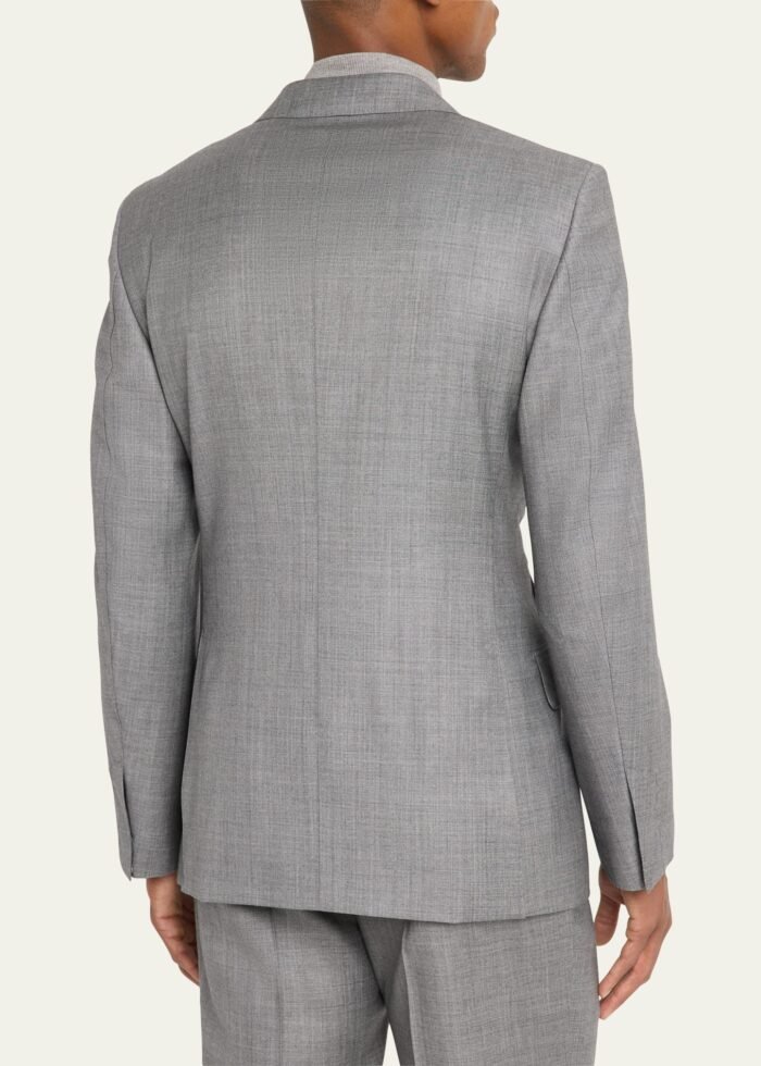 Men's Modern Fit Sharkskin Suit - Image 5