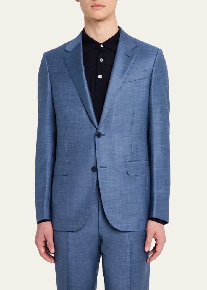 Men's Nailhead Trofeo Wool Suit - Image 4