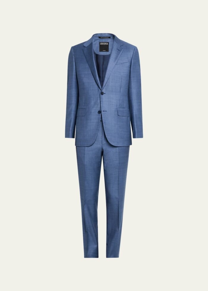Men's Nailhead Trofeo Wool Suit - Image 1