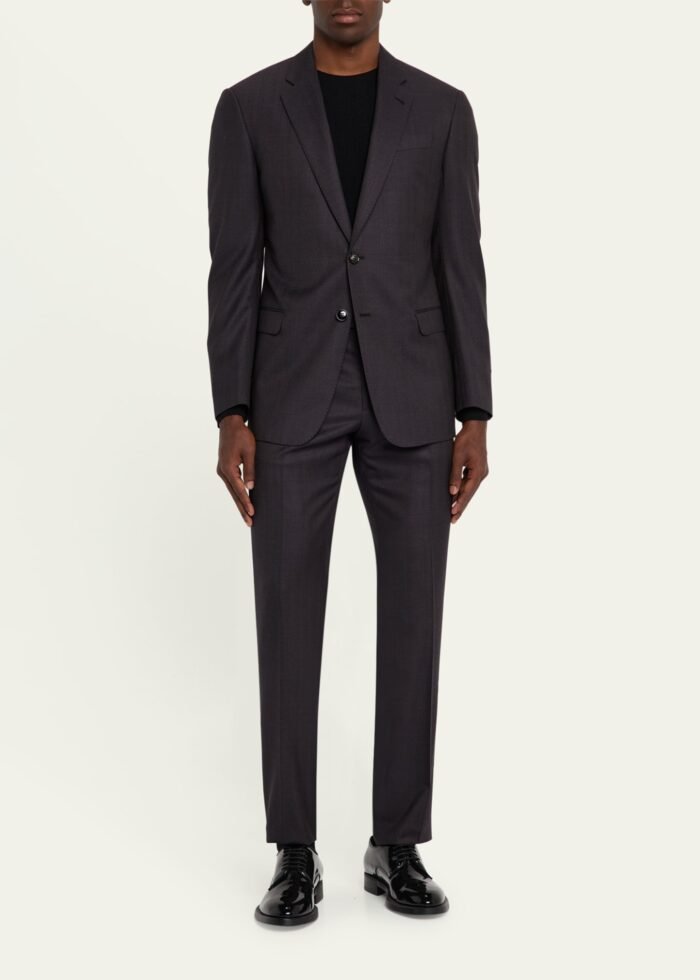 Men's Soft Wool Two-Piece Suit - Image 2