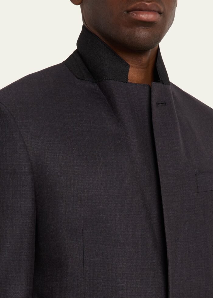 Men's Soft Wool Two-Piece Suit - Image 8