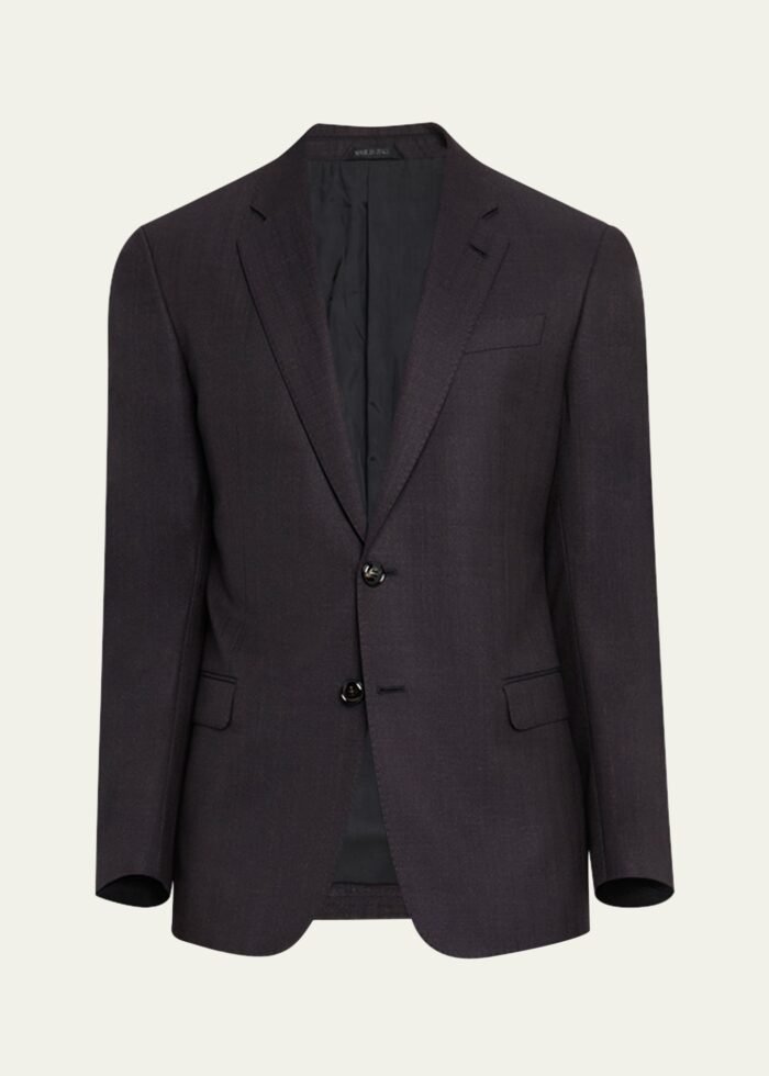 Men's Soft Wool Two-Piece Suit - Image 1