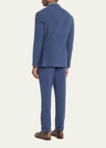 Men's Solid Linen Suit - Image 2