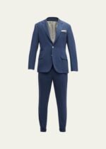Men's Solid Linen Suit