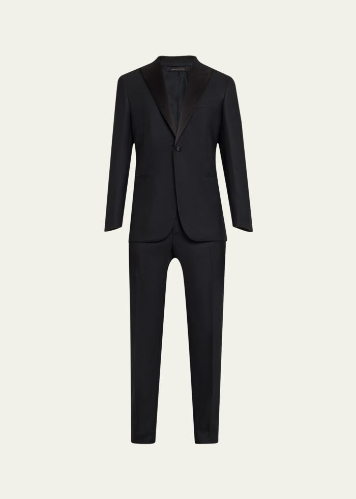 Men's Solid Wool Tuxedo - Image 1