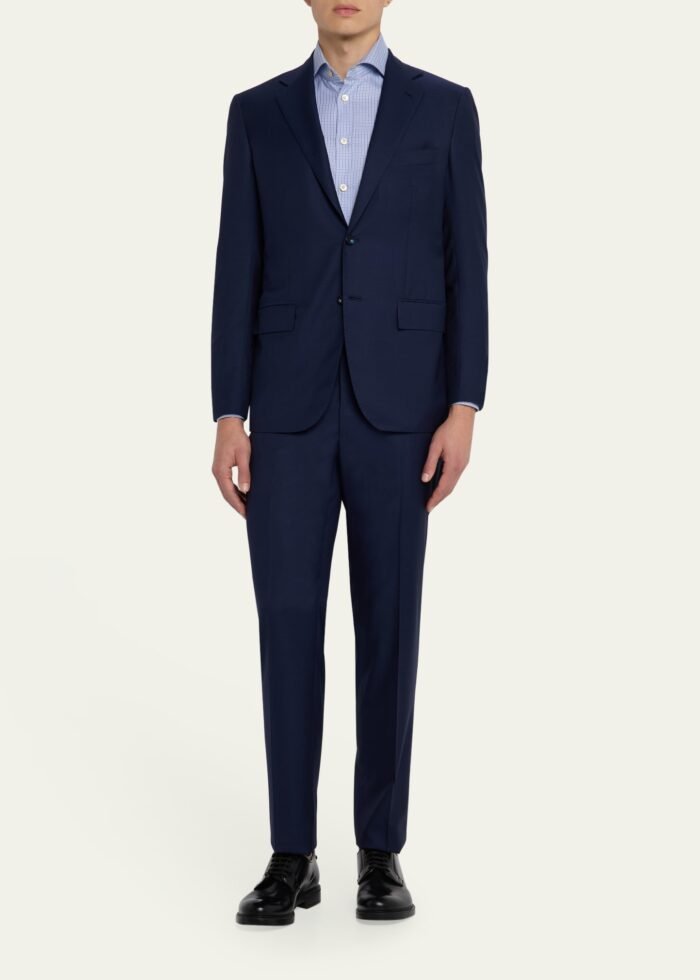 Men's Super 160s Tonal Micro-Stripe Suit - Image 2