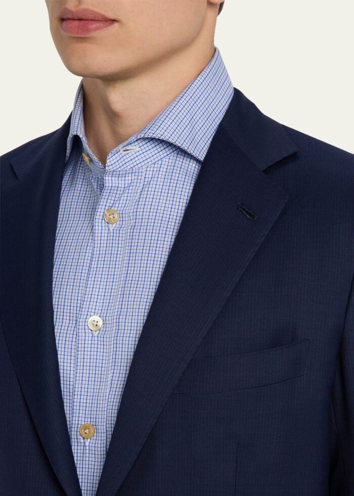 Men's Super 160s Tonal Micro-Stripe Suit - Image 6