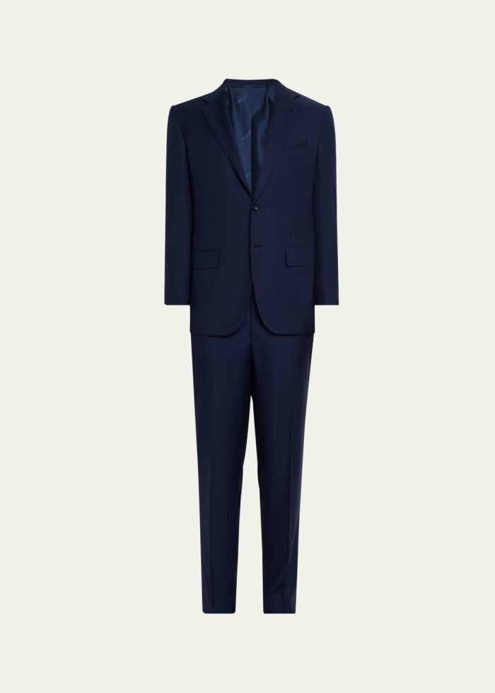 Men's Super 160s Tonal Micro-Stripe Suit - Image 1
