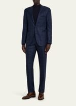 Men's Tonal Plaid Cashmere Two-Piece Suit - Image 2