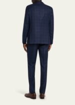 Men's Tonal Plaid Cashmere Two-Piece Suit - Image 3