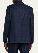 Men's Tonal Plaid Cashmere Two-Piece Suit - Image 5