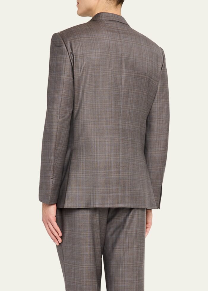 Men's Trofeo Melange Plaid Suit - Image 3