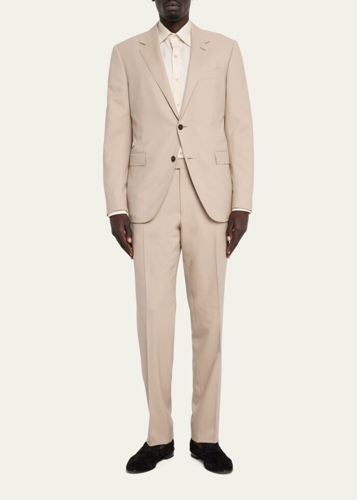 Men's Trofeo Wool Solid Suit - Image 2