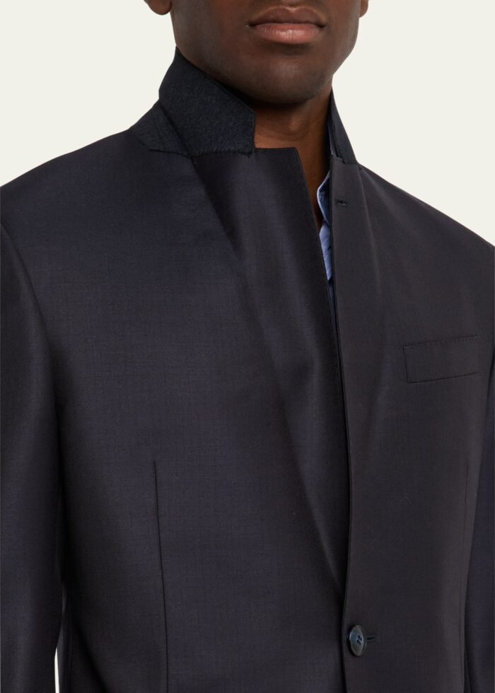 Men's Wool and Cashmere Soft Two-Piece Suit - Image 8