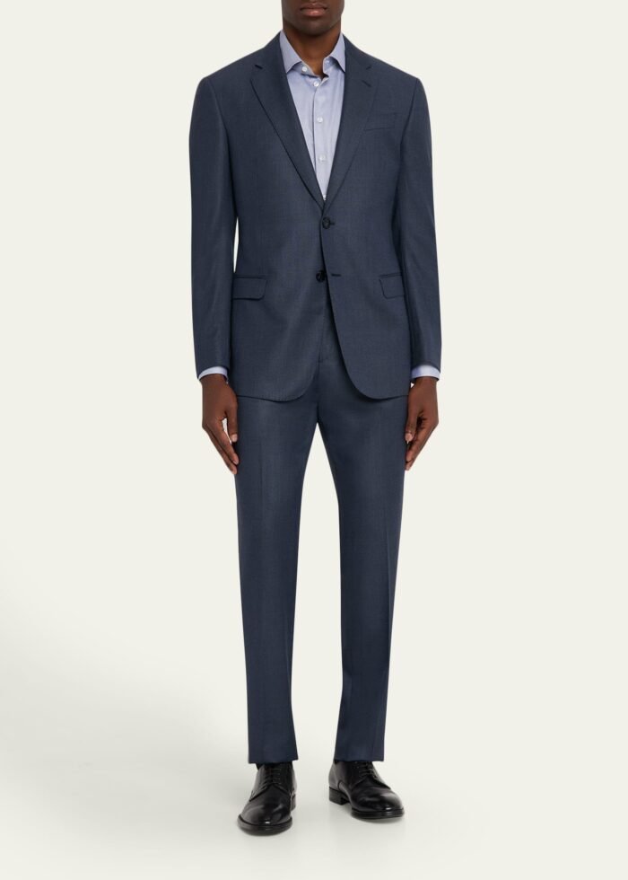 Men's Wool and Cashmere Soft Two-Piece Suit - Image 2