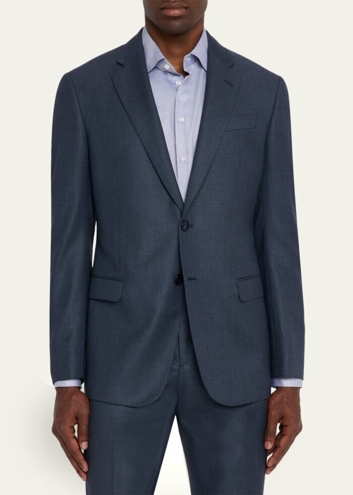 Men's Wool and Cashmere Soft Two-Piece Suit - Image 4