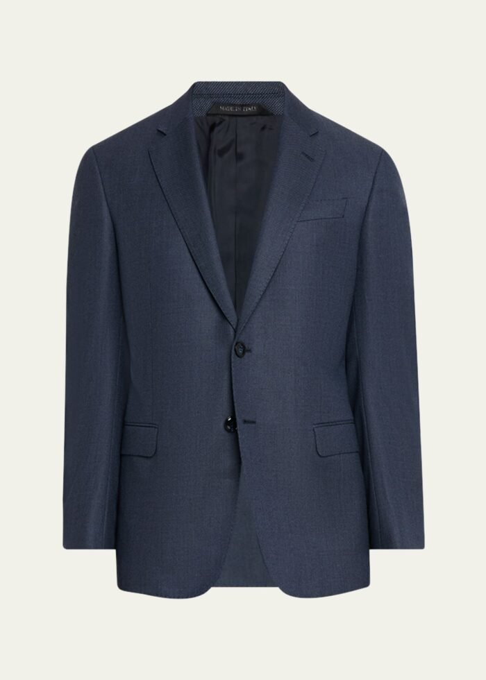 Men's Wool and Cashmere Soft Two-Piece Suit - Image 1