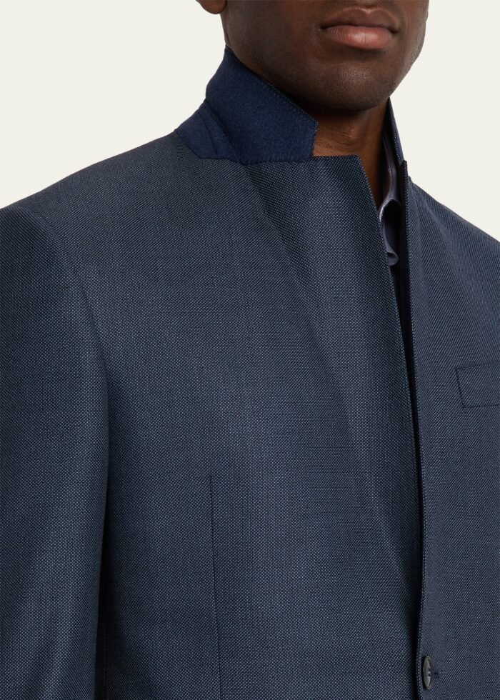Men's Wool and Cashmere Soft Two-Piece Suit - Image 8