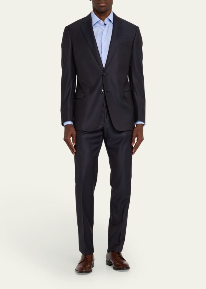 Men's Wool and Cashmere Soft Two-Piece Suit - Image 2