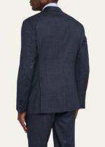 Men's Wool and Silk Chambray Two-Piece Suit - Image 5