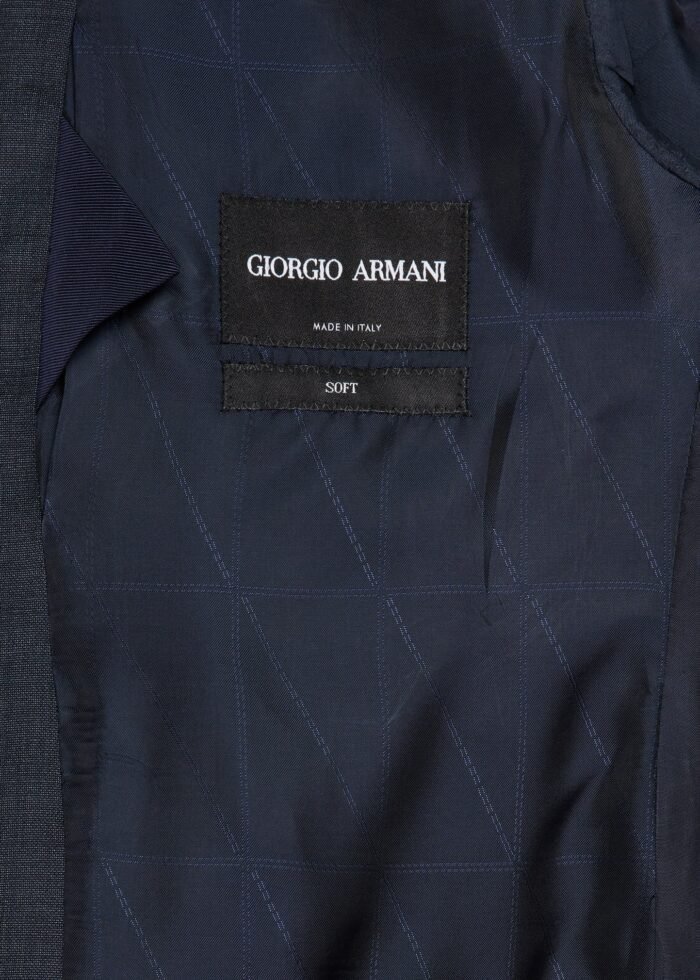 Men's Wool and Silk Chambray Two-Piece Suit - Image 7