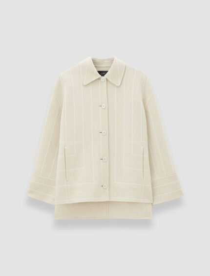 Molitor Geometric Double Face Wool Coat
