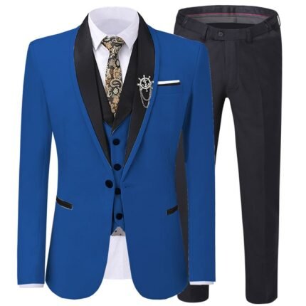 Navy Blue Wedding Tuxedo Suit for Men