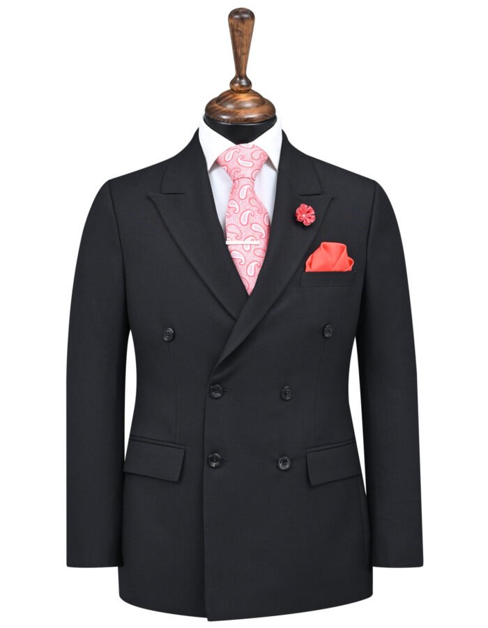 Navy Check Classic Fit Suit - Image 1