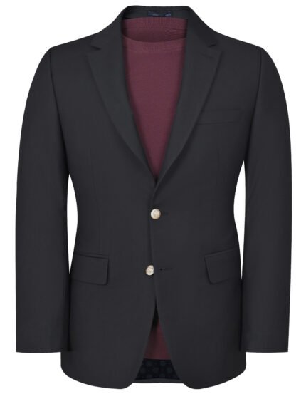 Navy Check Tailored Smart Fit Coat