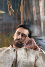 OFF WHITE CHEVRON SHERWANI - Image 4