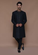 Premium Zari Karandi Jamawar Tap Shoe Couture Sherwani - Image 2