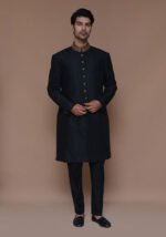 Premium Zari Karandi Jamawar Tap Shoe Couture Sherwani - Image 3