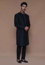 Premium Zari Karandi Jamawar Tap Shoe Couture Sherwani - Image 4